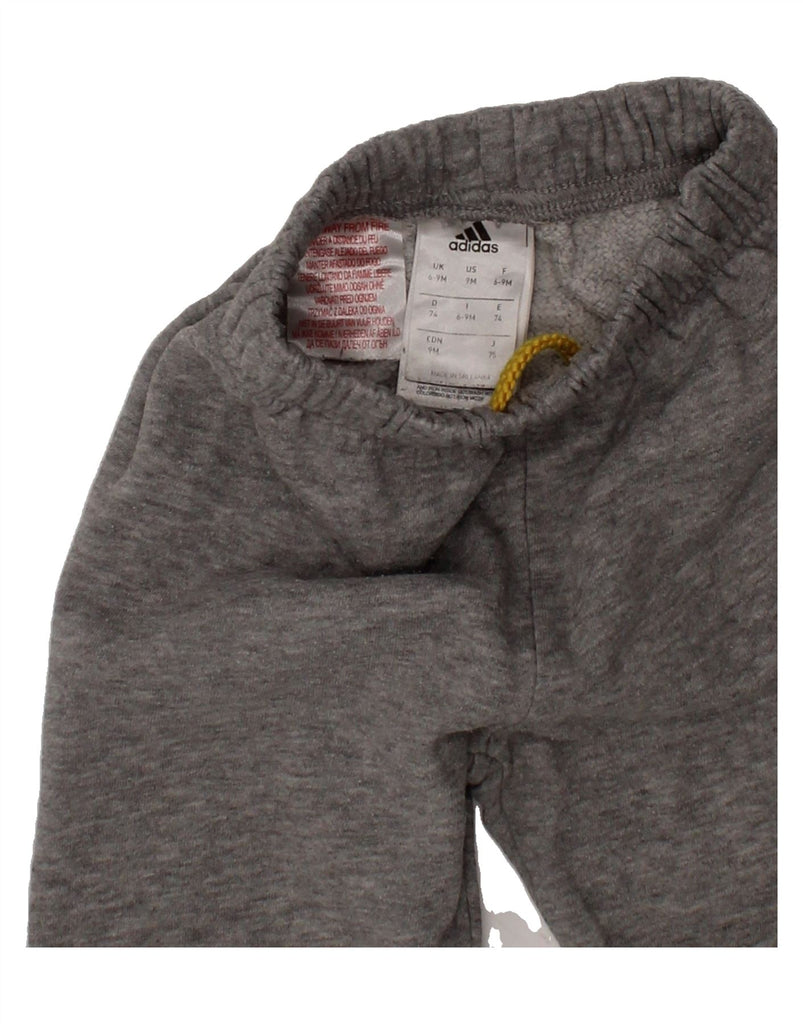 ADIDAS Baby Boys Graphic Joggers Tracksuit Trousers 6-9 Months  Grey Vintage Adidas and Second-Hand Adidas from Messina Hembry 