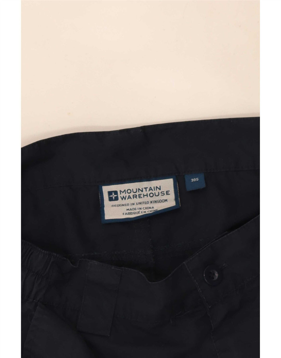 Mountain Warehouse Mens Straight Cargo Trousers W30 L29 Navy Blue Polyester