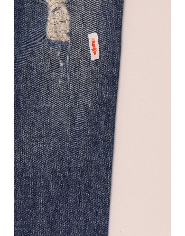 Diesel Womens Matic Distressed Slim Jeans W26 L32 Blue Cotton