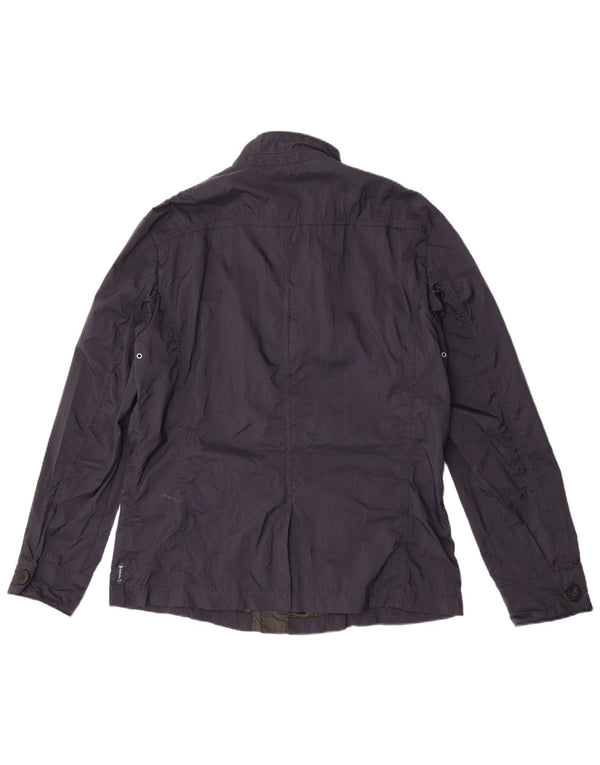 Armani Jeans Mens Utility Jacket UK 42 XL Navy Blue Polyamide