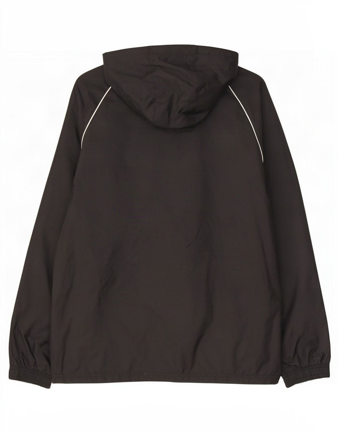 Adidas Mens Hooded Rain Jacket UK 38 Medium Black Nylon
