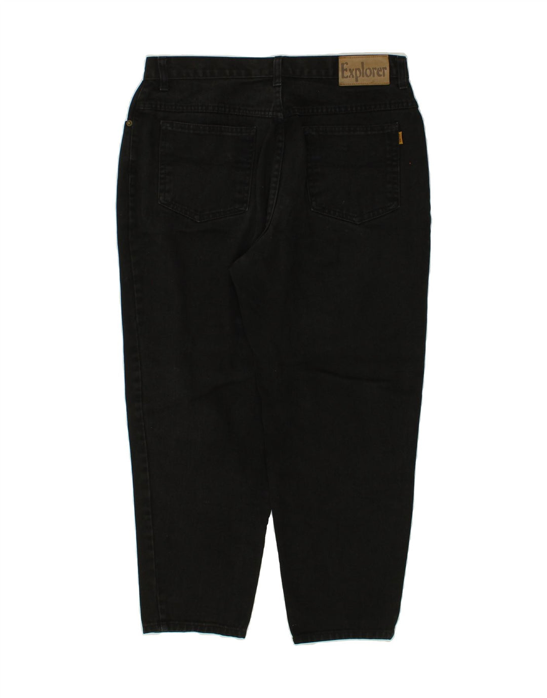 VINTAGE Womens Tapered Jeans W34 L28 Black Cotton Vintage Vintage and Second-Hand Vintage from Messina Hembry 