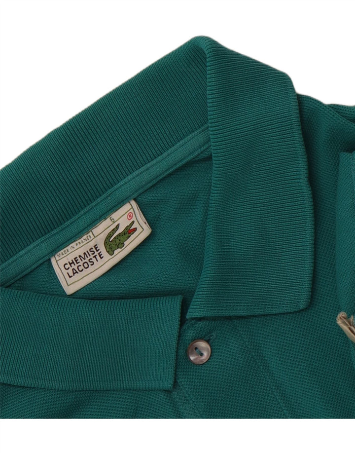 Lacoste Mens Polo Shirt Size 5 Large Green Cotton