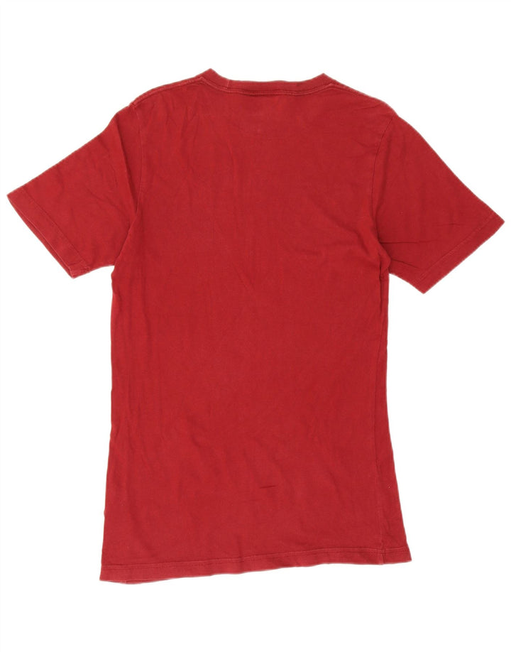 Adidas Mens T-Shirt Top XS Red Cotton