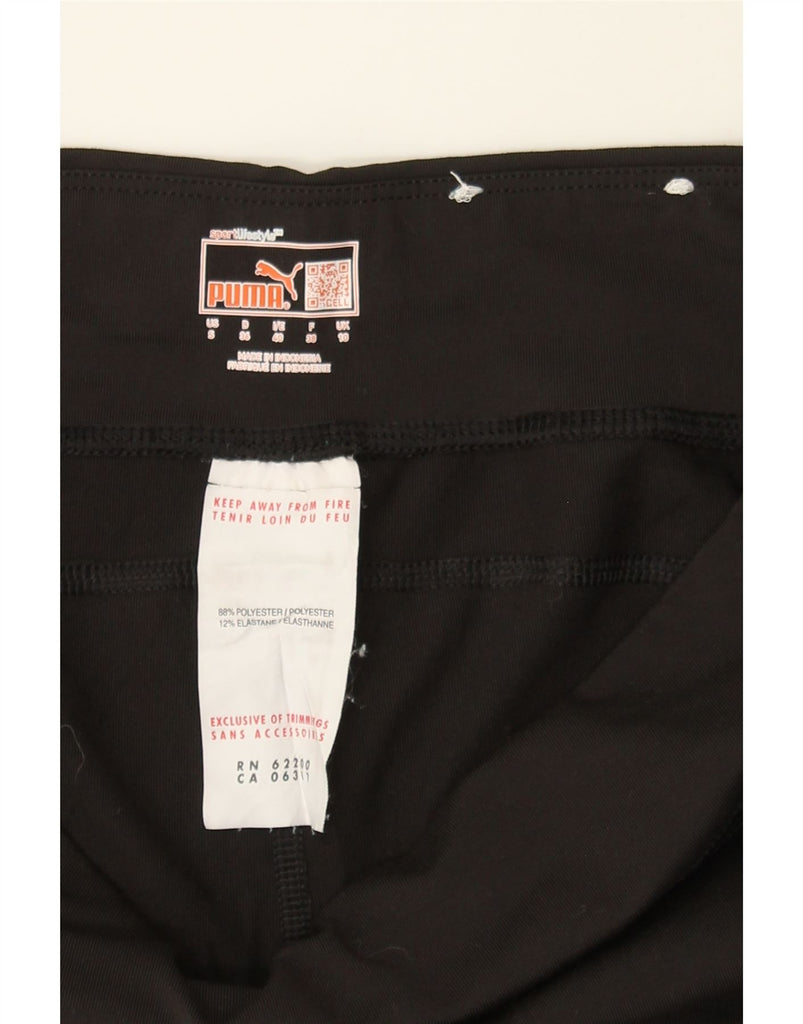 PUMA Womens Capri Tracksuit Trousers UK 10 Small Black Polyester Vintage Puma and Second-Hand Puma from Messina Hembry 