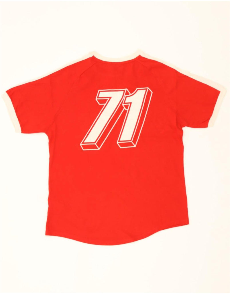 NIKE Mens Graphic T-Shirt Top UK 39/41 Medium Red Cotton Vintage Nike and Second-Hand Nike from Messina Hembry 