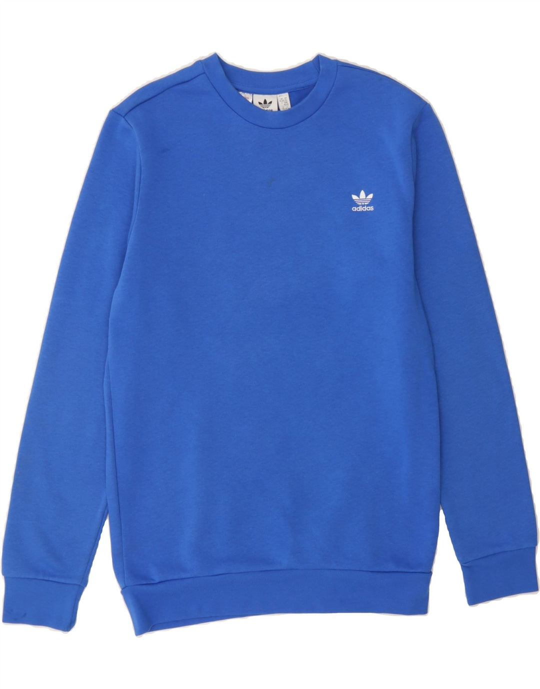 ADIDAS Boys Sweatshirt Jumper 15-16 Years Blue Cotton Vintage Adidas and Second-Hand Adidas from Messina Hembry 