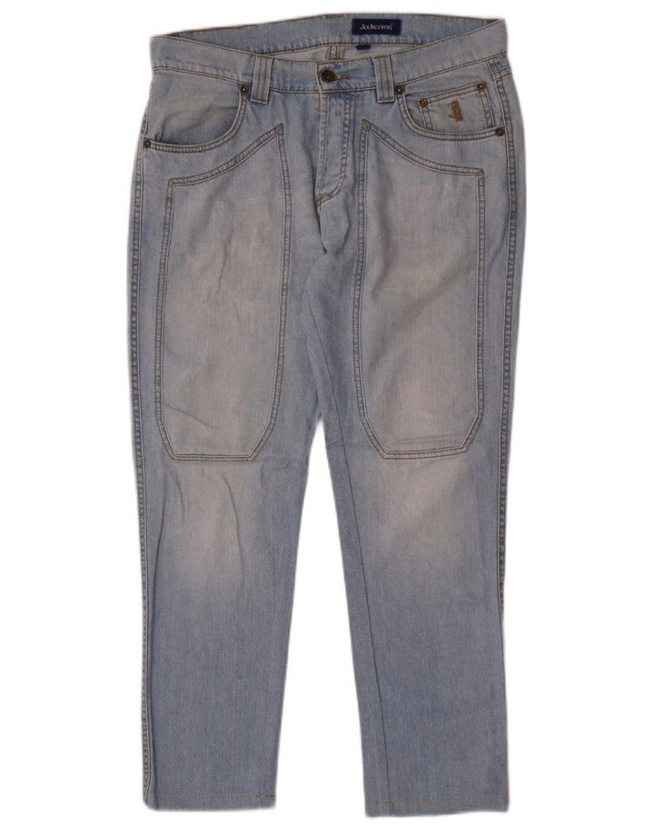 Jeckerson Mens Slim Jeans W33 L29 Blue Cotton