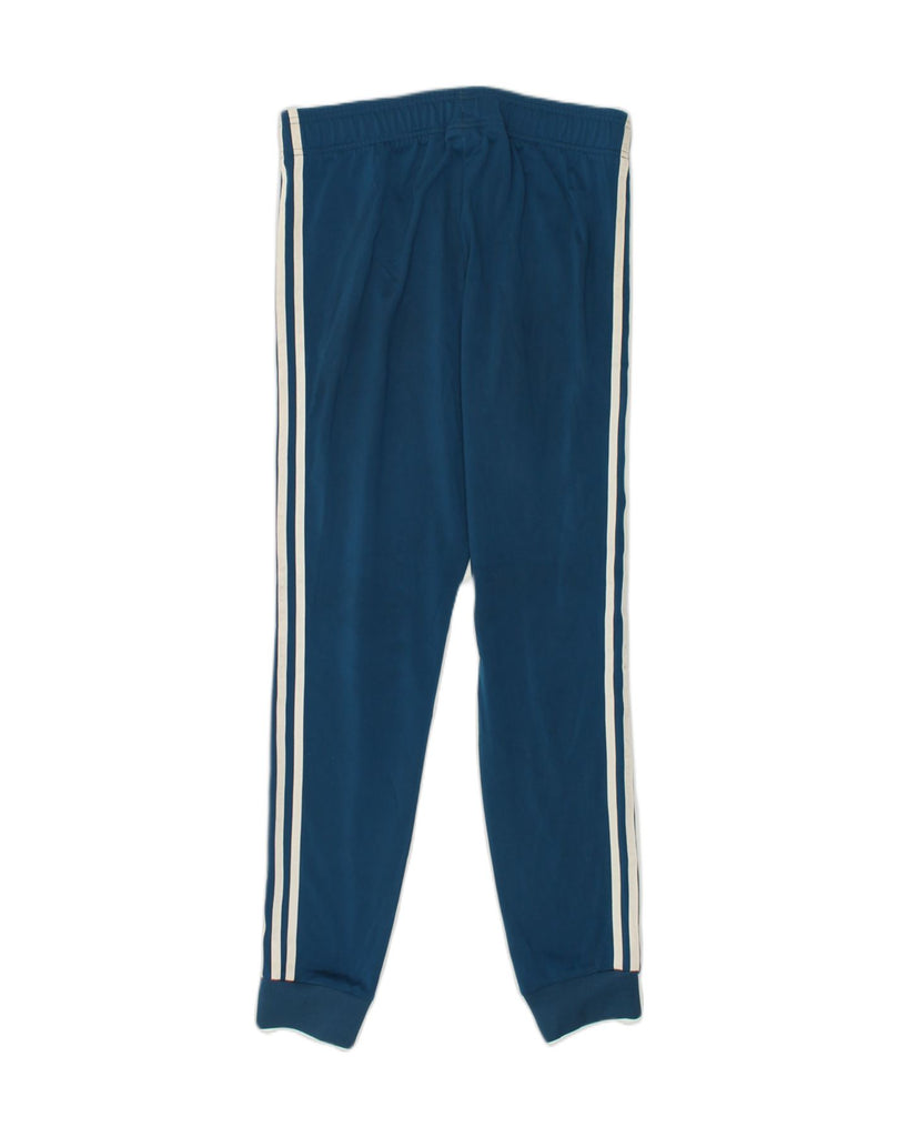 ADIDAS Boys Tracksuit Trousers 13-14 Years Turquoise Polyester | Vintage Adidas | Thrift | Second-Hand Adidas | Used Clothing | Messina Hembry 