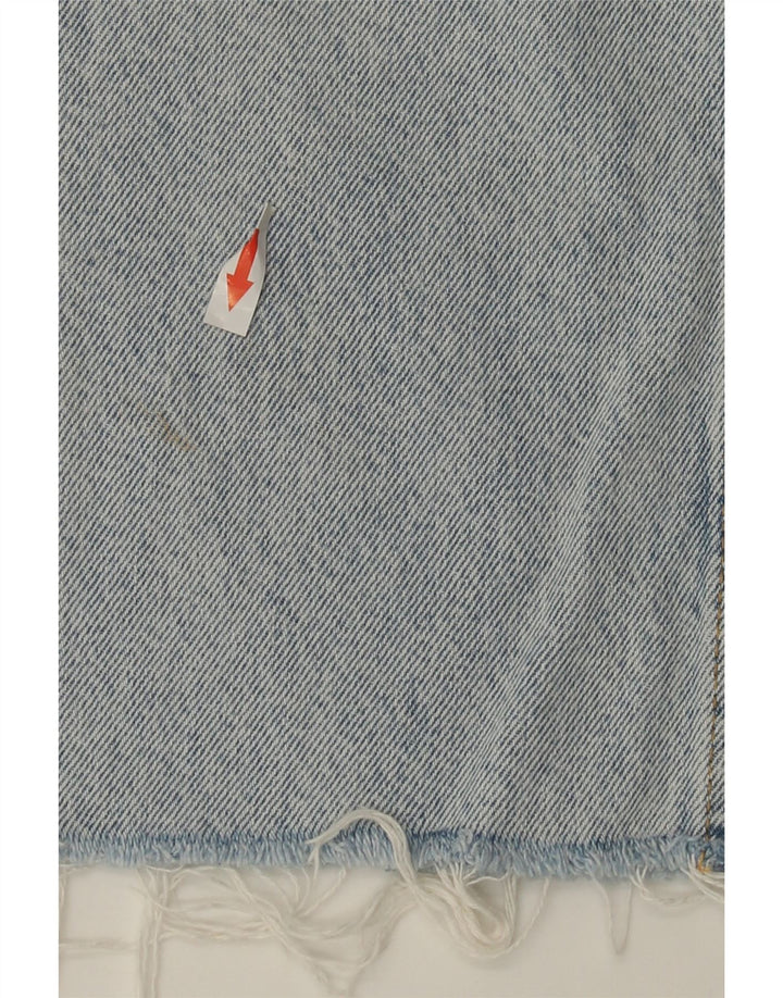 Zara Womens Straight Jeans W24 L24 Blue Cotton