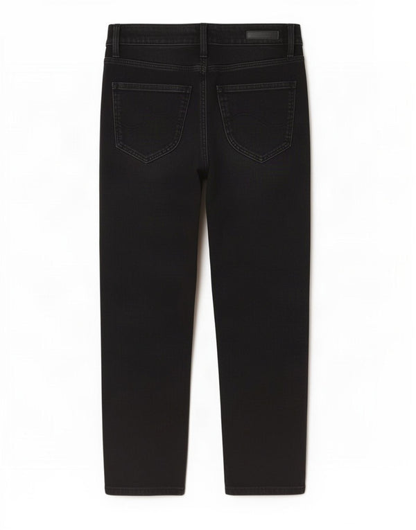 Lee Womens Scarlett High Capri Jeans W28 L20 Black Cotton