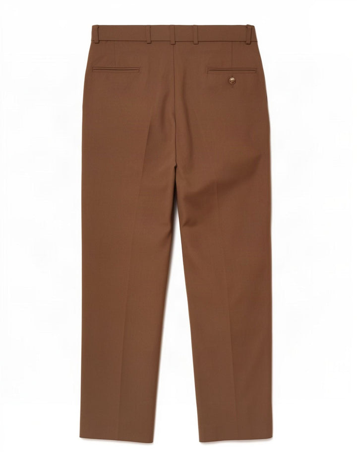Douglas Mens Pegged Suit Trousers W36 L26 Brown Polyester