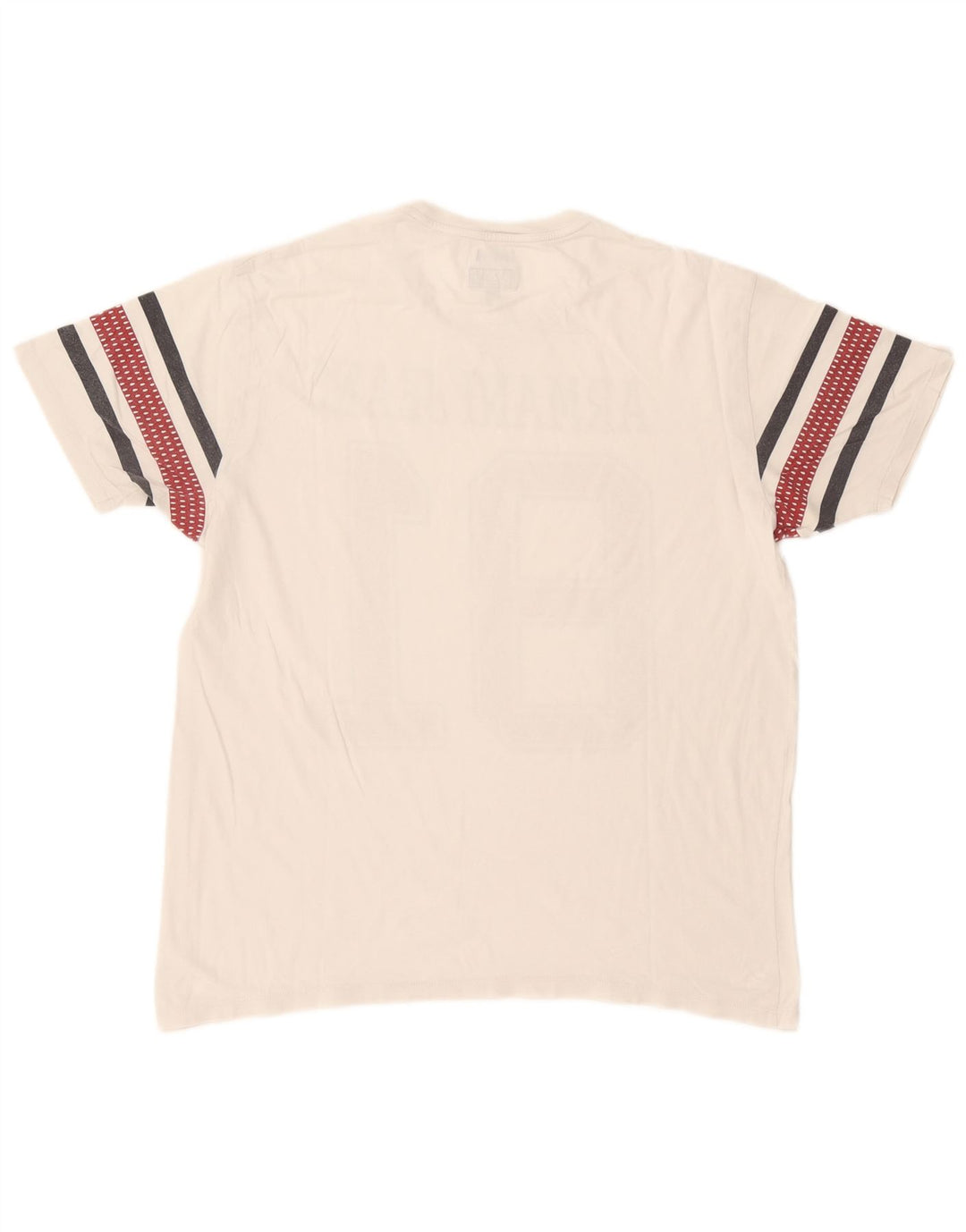 Armani Jeans Mens Regular Graphic T-Shirt Top XL White