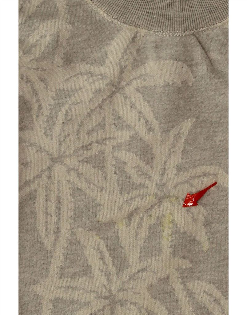 SCOTCH & SODA Womens Sweatshirt Jumper UK 14 Large Grey Floral Cotton Vintage Scotch & Soda and Second-Hand Scotch & Soda from Messina Hembry 