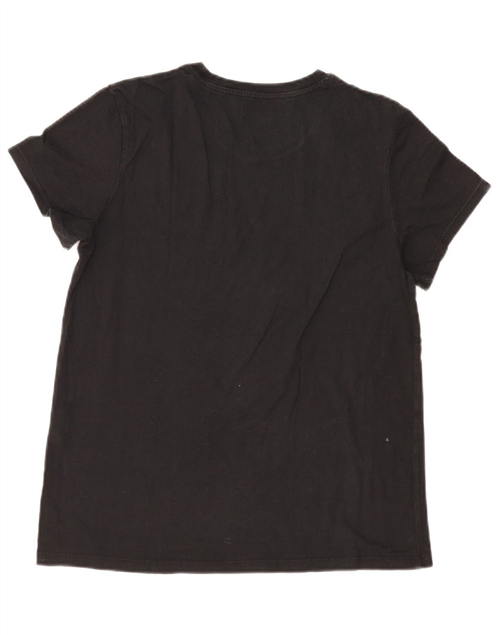 Levi's Womens Graphic T-Shirt Top UK 14 Large Black
