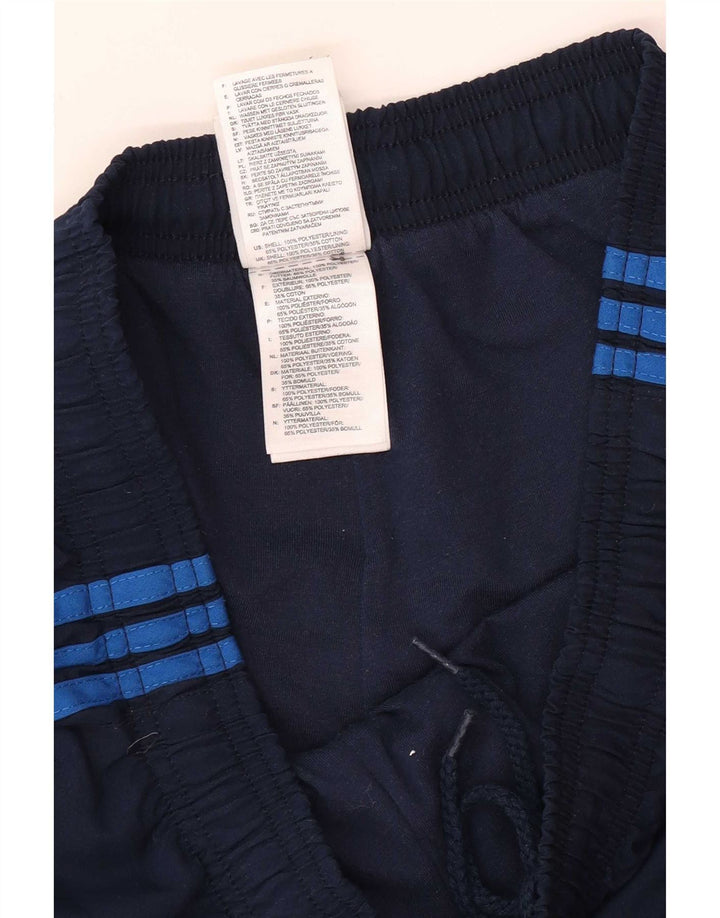 Adidas Mens Tracksuit Trousers Joggers Large Navy Blue Polyester