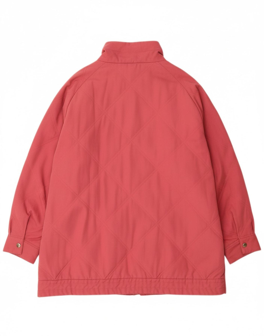 VINTAGE Womens Quilted Jacket UK 22 3XL Pink Polyester