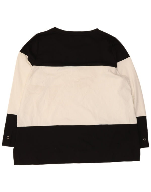 Marks & Spencer Womens Autograph Top Long Sleeve UK 22 3XL Black
