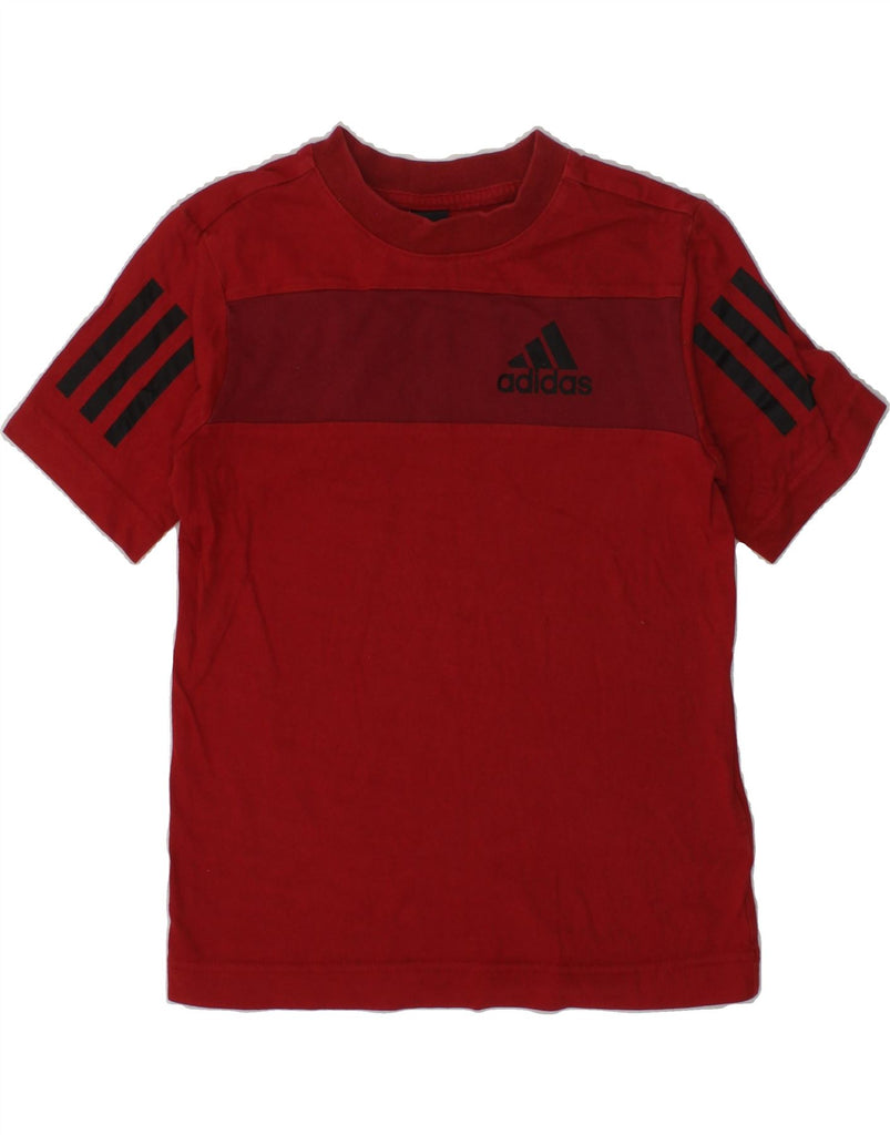 ADIDAS Boys Graphic T-Shirt Top 4-5 Years Red Cotton | Vintage Adidas | Thrift | Second-Hand Adidas | Used Clothing | Messina Hembry 