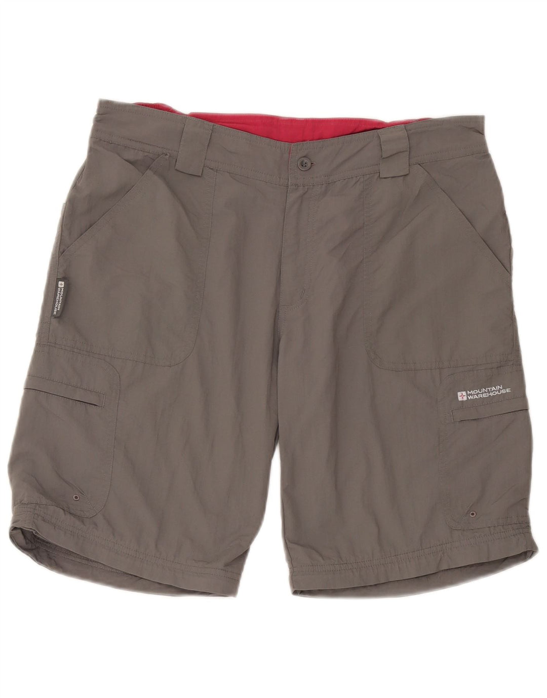 Mountain Warehouse Womens Cargo Shorts UK 14 Large W34 Grey Nylon