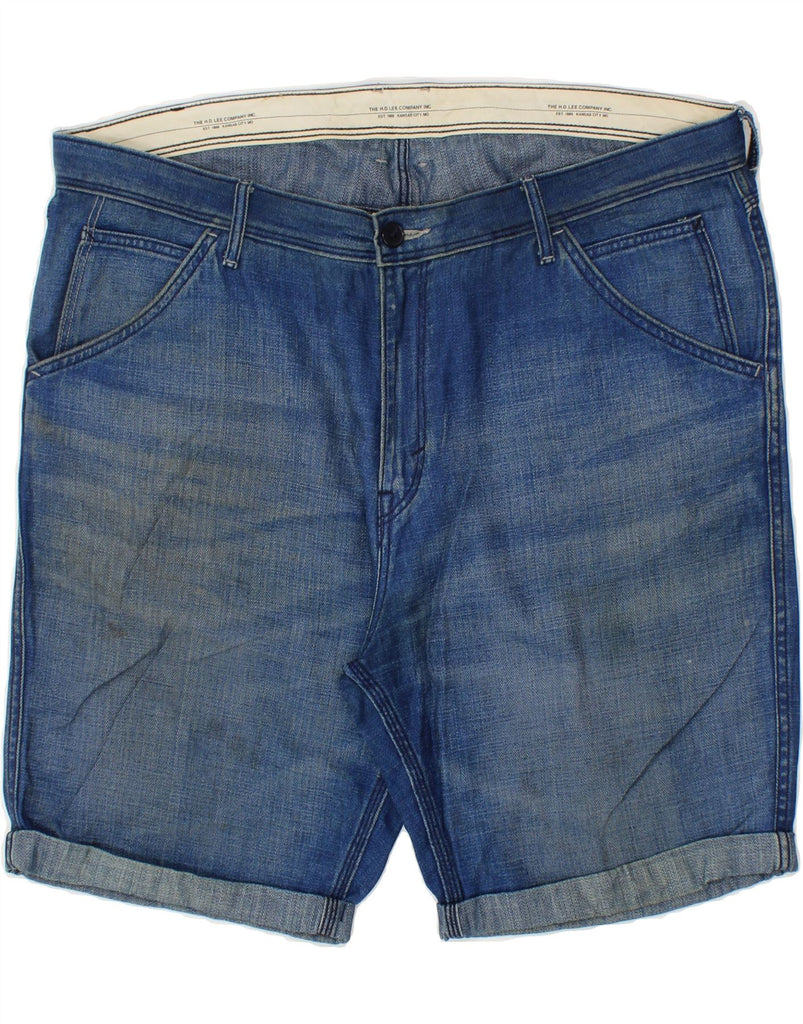 LEE Mens Denim Shorts W40 XL Blue Cotton | Vintage Lee | Thrift | Second-Hand Lee | Used Clothing | Messina Hembry 