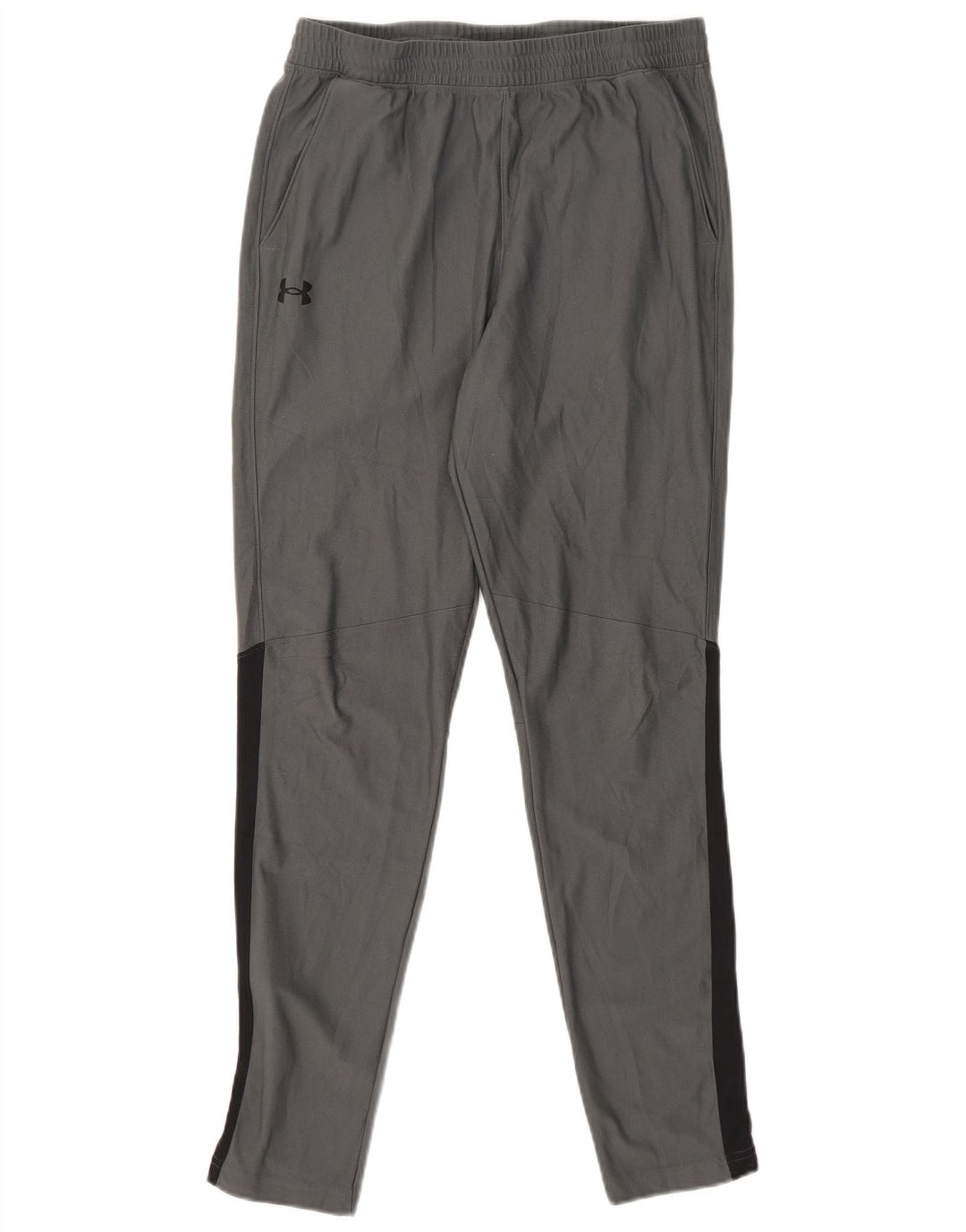 UNDER ARMOUR Mens Fitted Tracksuit Trousers Large Grey Colourblock