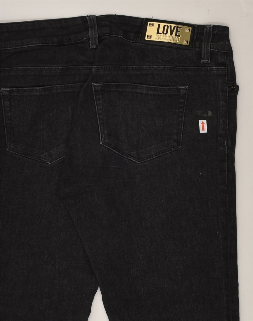 MOSCHINO Womens Slim Jeans W29 L26 Black | Vintage Moschino | Thrift | Second-Hand Moschino | Used Clothing | Messina Hembry 