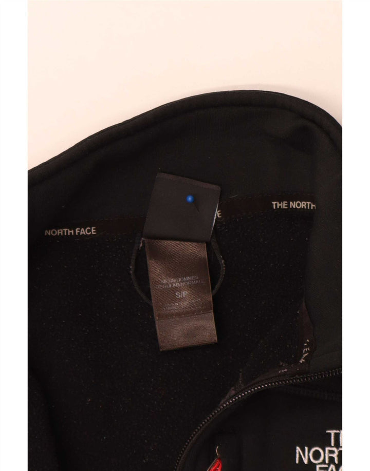 The North Face Mens Zip Neck Sweatshirt Jumper Small Black Polyester
