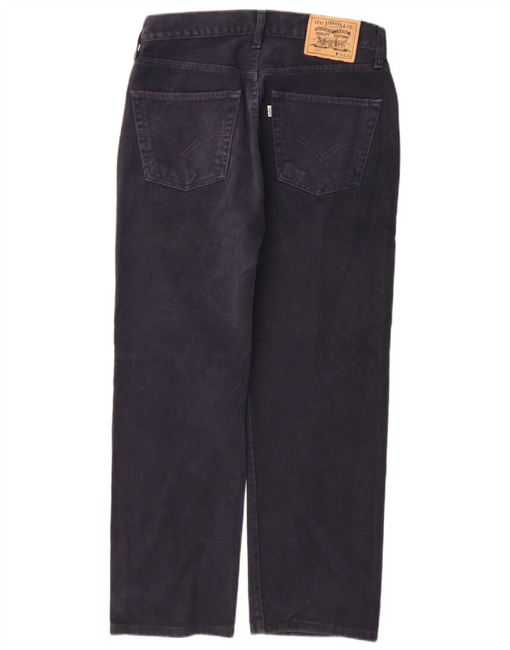 Levi's Mens 551 Straight Jeans W34 L30 Navy Blue Cotton
