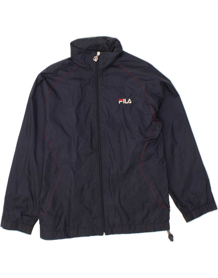 FILA Boys Tracksuit Top Jacket 15-16 Years Large   Navy Blue Polyester Vintage Fila and Second-Hand Fila from Messina Hembry 