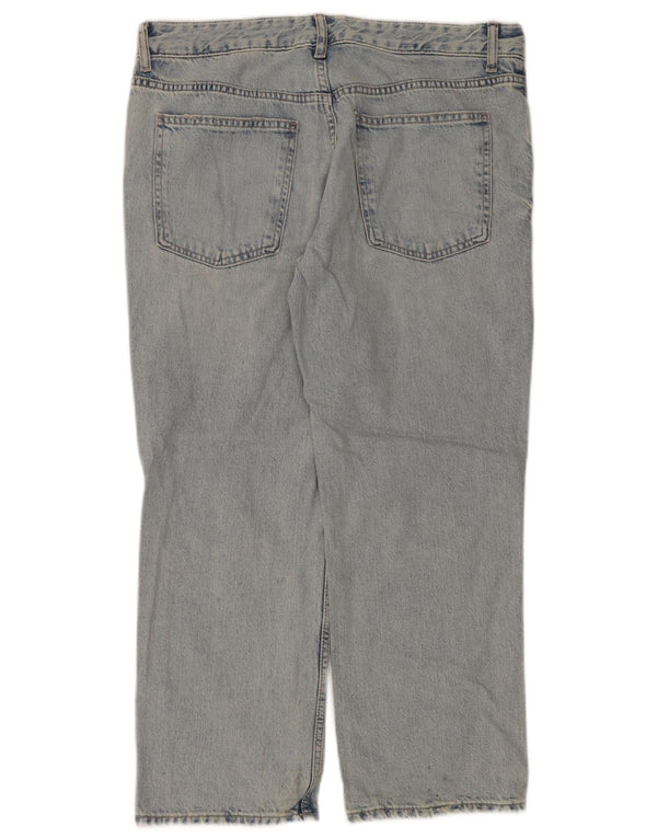 ZARA Womens Straight Jeans EU 40 Medium W30 L28 Blue Cotton