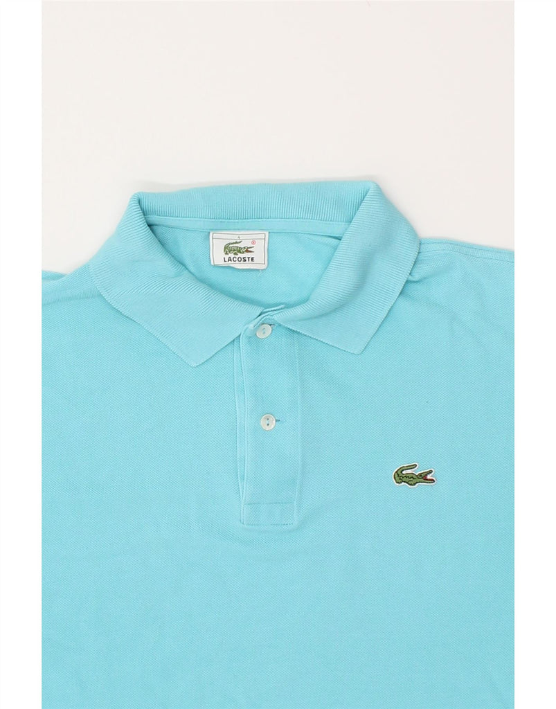 LACOSTE Mens Polo Shirt Size 4 Medium Blue Cotton | Vintage Lacoste | Thrift | Second-Hand Lacoste | Used Clothing | Messina Hembry 