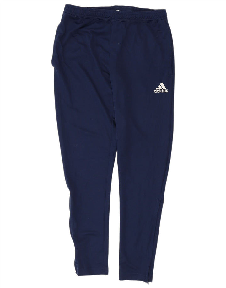 Adidas Mens Tracksuit Trousers Large Navy Blue Polyester