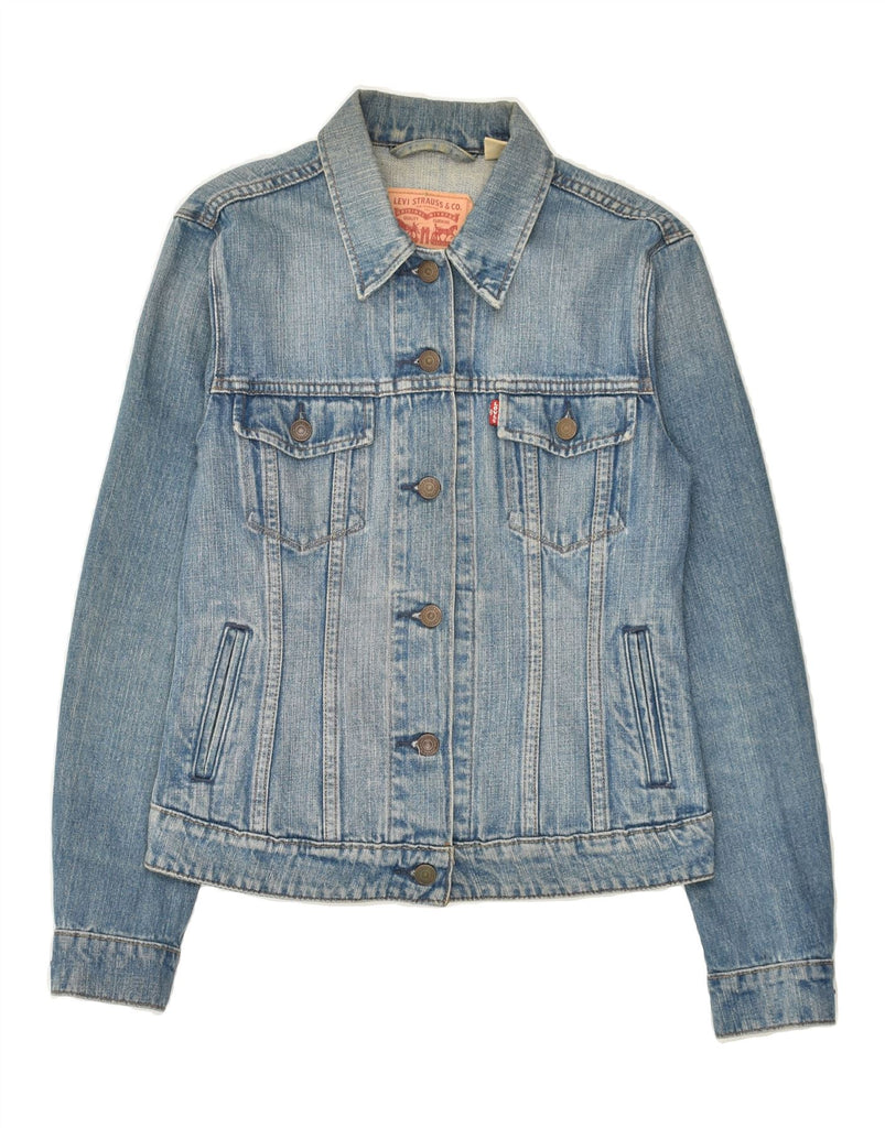 LEVI'S Womens Denim Jacket UK 10 Small Blue Cotton | Vintage Levi's | Thrift | Second-Hand Levi's | Used Clothing | Messina Hembry 