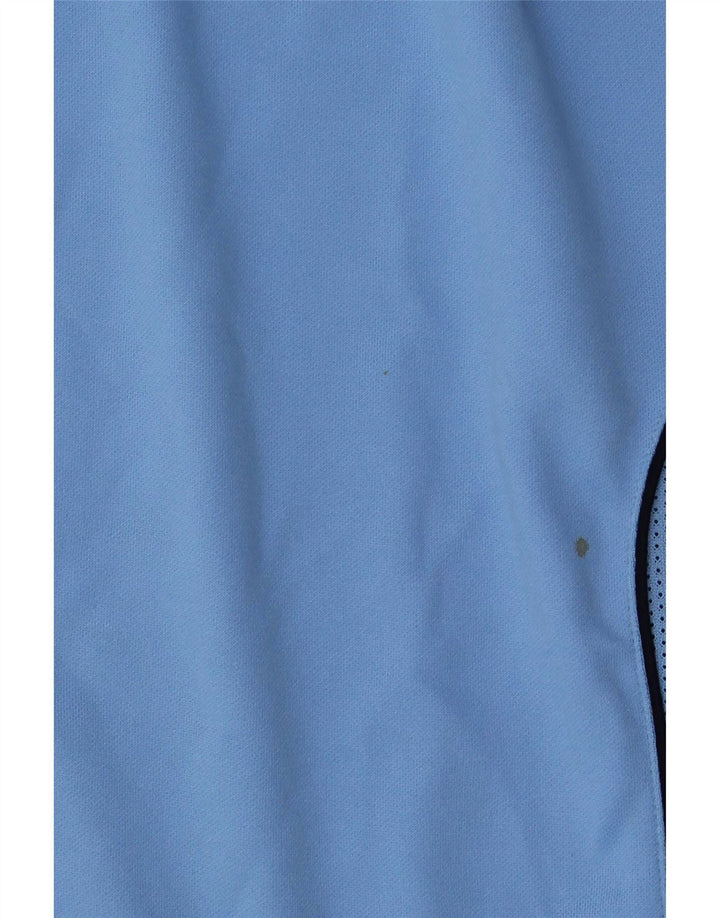 Asics Mens Graphic T-Shirt Top Medium Blue Colourblock Polyester