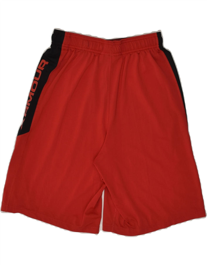 UNDER ARMOUR Mens Graphic Sport Shorts Small Red | Vintage Under Armour | Thrift | Second-Hand Under Armour | Used Clothing | Messina Hembry 