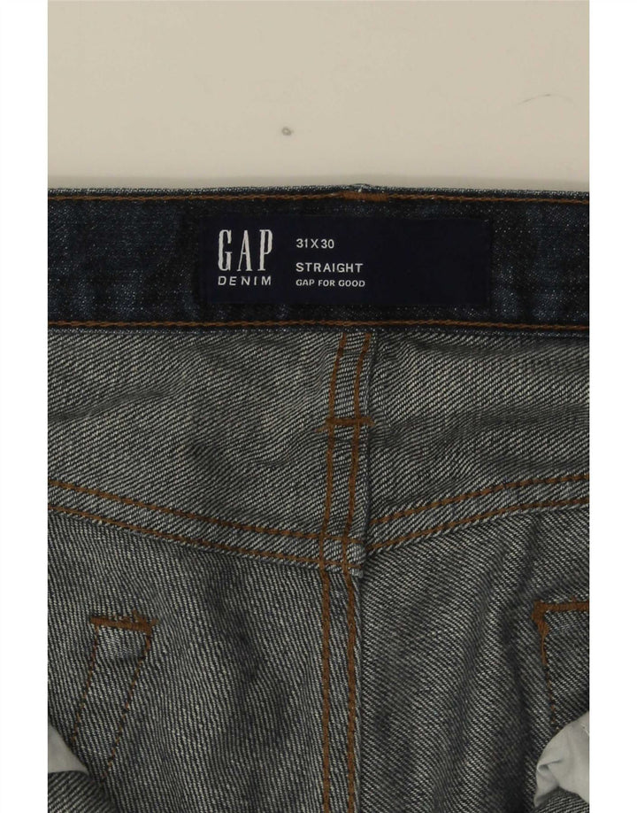 Gap Mens Straight Jeans W31 L30 Navy Blue Cotton