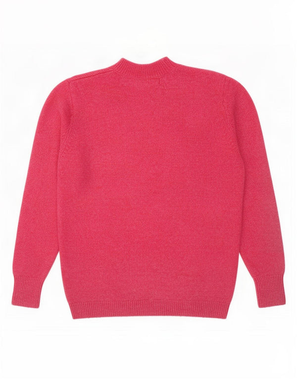 Marks & Spencer Womens Turtle Neck Jumper Sweater UK 14 Medium Pink