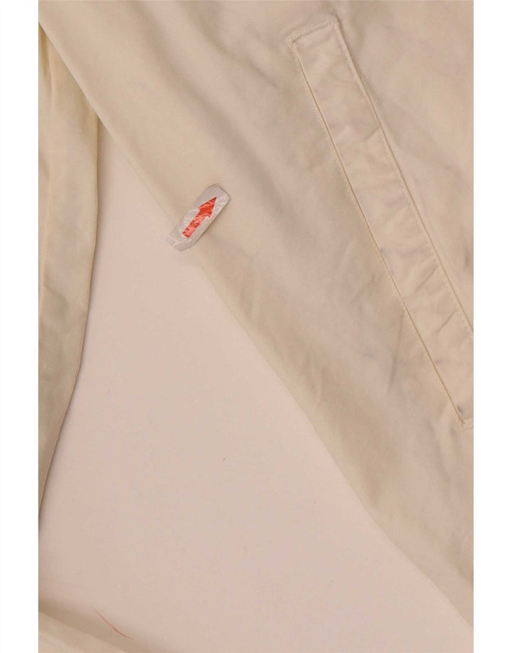 Murphy & Nye Womens Graphic Bomber Jacket UK 16 Large White Cotton