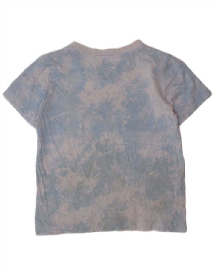 NIKE Boys Graphic T-Shirt Top 4-5 Years Small Blue Tie Dye