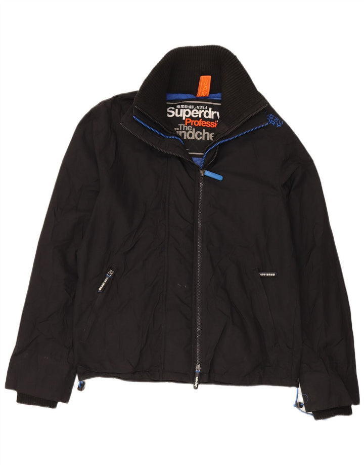 Superdry Mens The Windcheater Windbreaker Jacket Medium Black Nylon