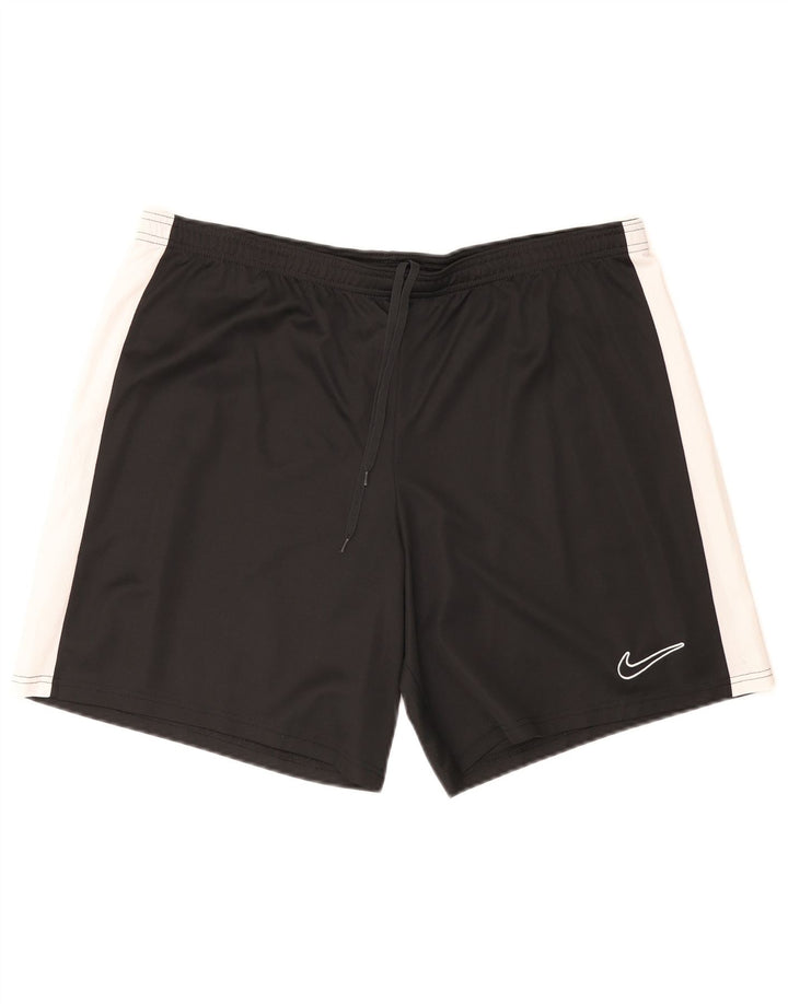 Nike Mens Dri Fit Slim Sport Shorts 2XL Black Colourblock Polyester