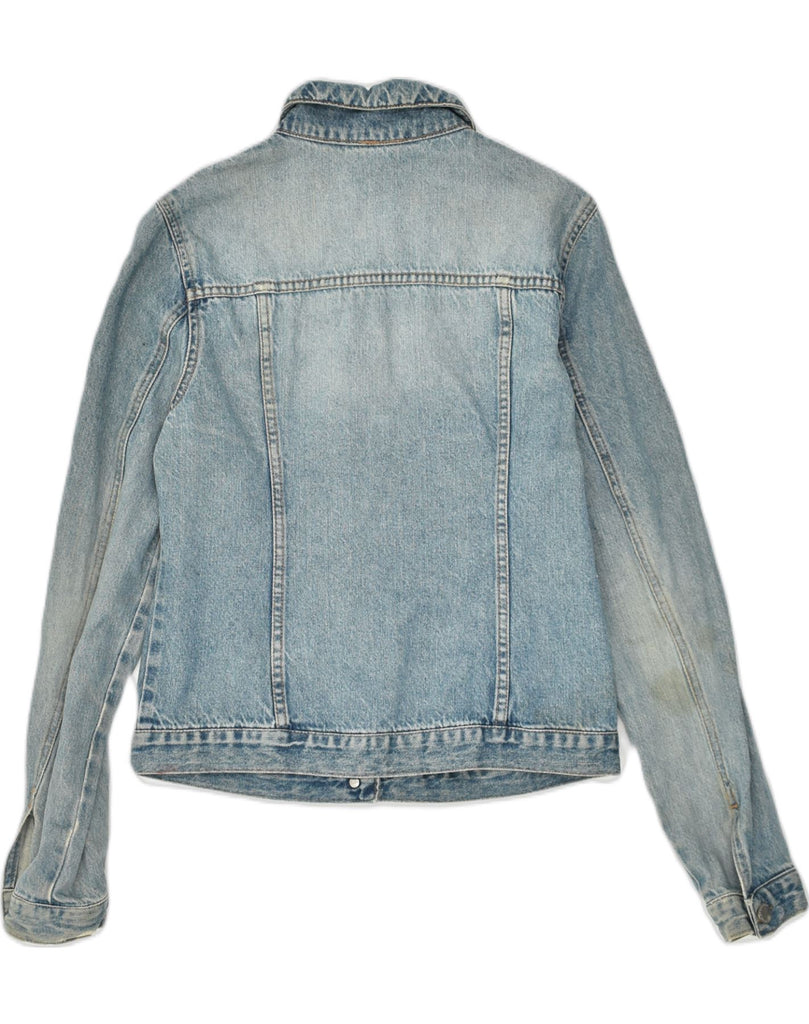 BENETTON Womens Denim Jacket UK 8 Small Blue Cotton | Vintage Benetton | Thrift | Second-Hand Benetton | Used Clothing | Messina Hembry 