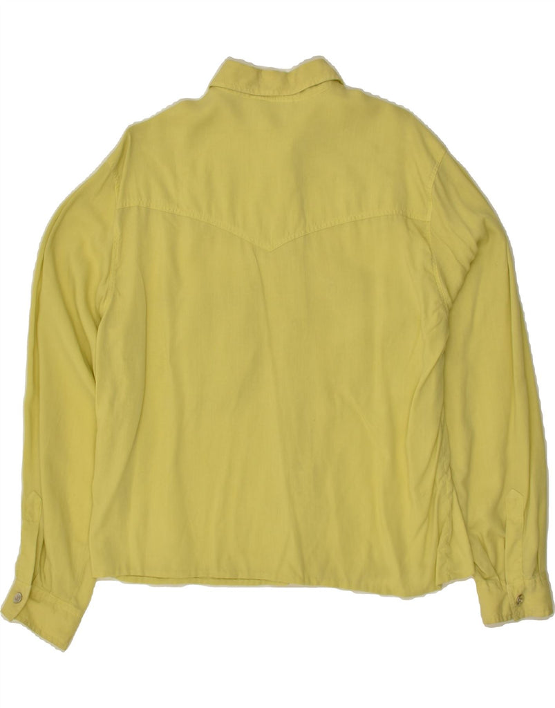 DISMERO Womens Shirt UK 14 Medium Yellow | Vintage DISMERO | Thrift | Second-Hand DISMERO | Used Clothing | Messina Hembry 