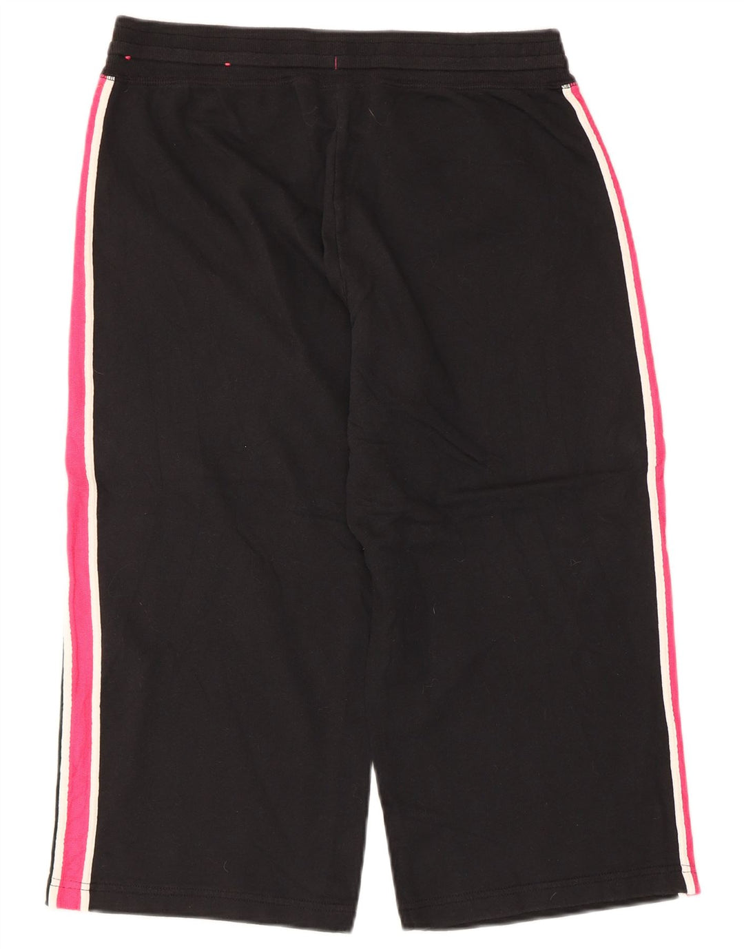 REEBOK Womens Capri Tracksuit Trousers UK 14 Medium  Black Colourblock