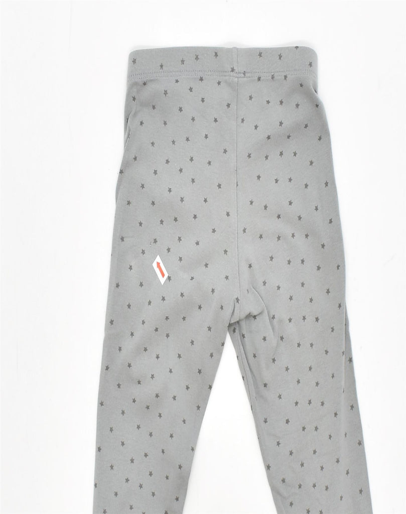 BENETTON Girls Leggings 4-5 Years Grey Spotted Cotton | Vintage | Thrift | Second-Hand | Used Clothing | Messina Hembry 