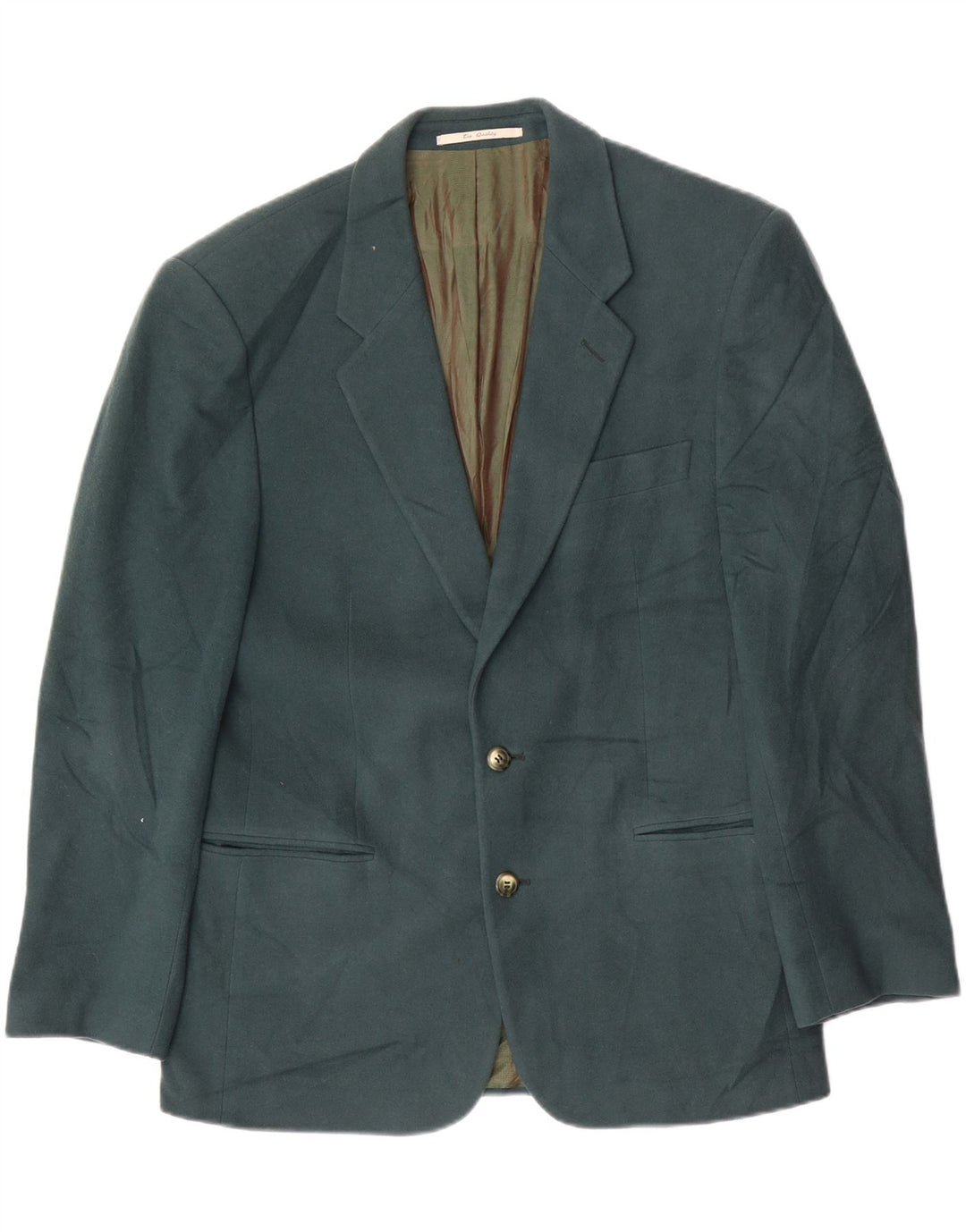 Camel Active Mens 2 Button Blazer Jacket IT 50 Large Green Wool