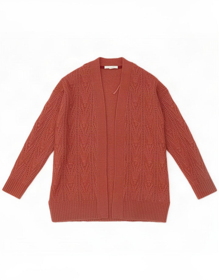 White Stuff Womens Oversized Open Cardigan Sweater UK 8 Small Pink Flecked