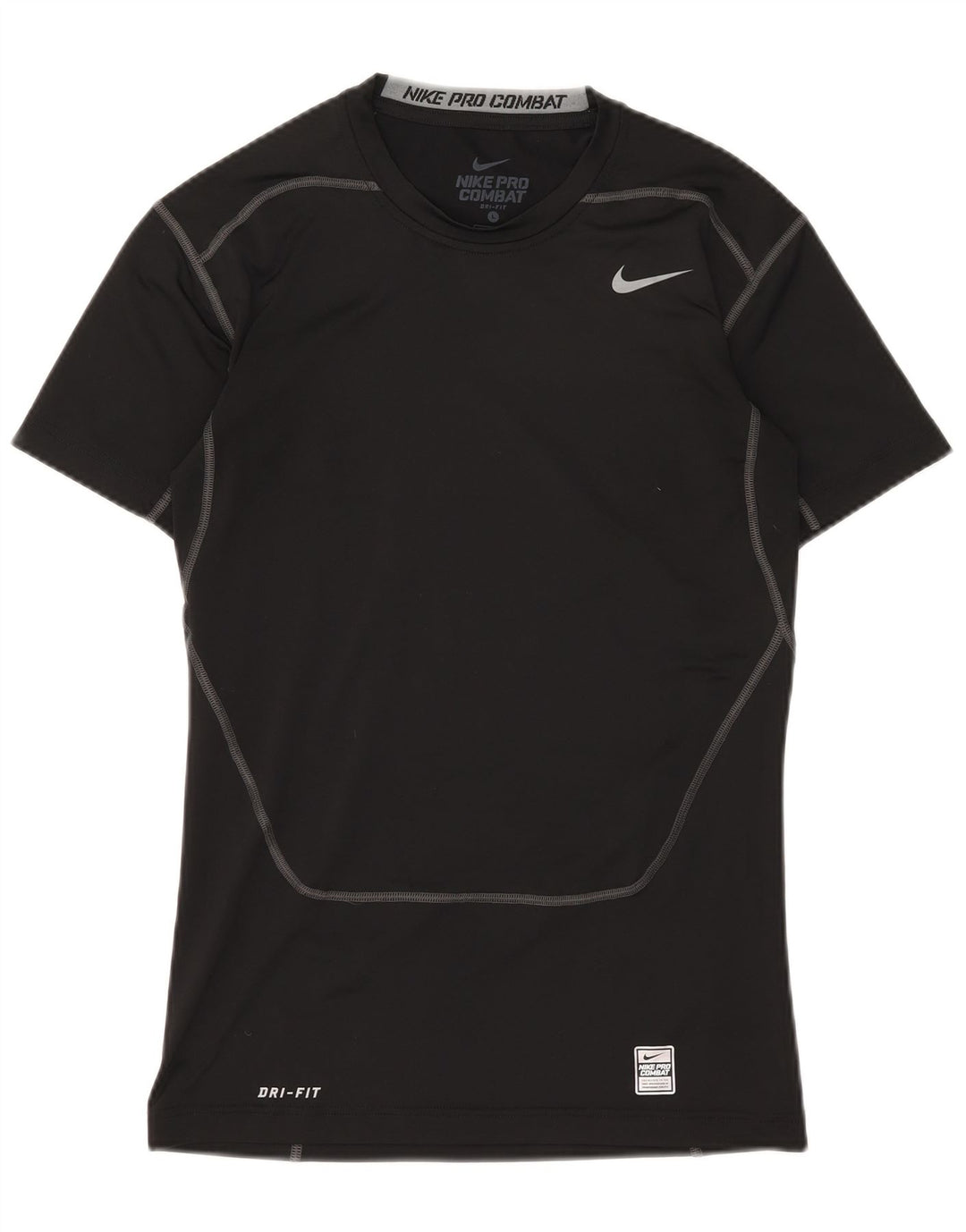 NIKE Mens Dri Fit Graphic T-Shirt Top Large Black