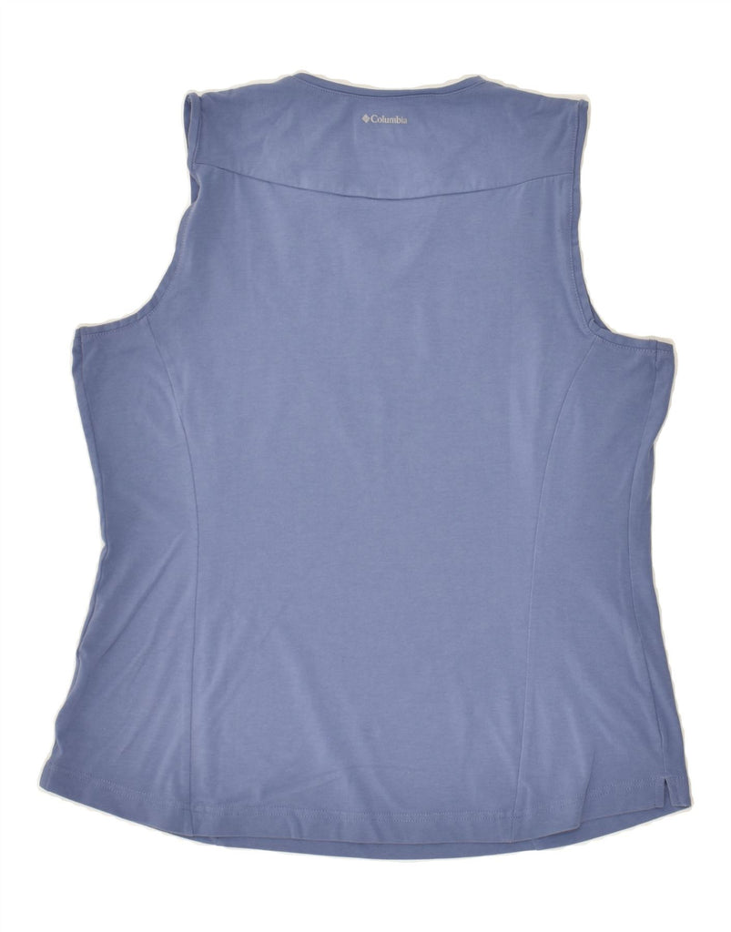 COLUMBIA Womens Omni-Wick Vest Top UK 14 Large Blue | Vintage Columbia | Thrift | Second-Hand Columbia | Used Clothing | Messina Hembry 